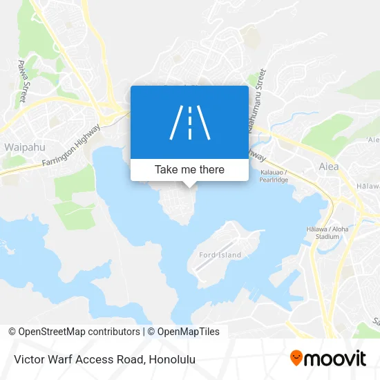 Mapa de Victor Warf Access Road