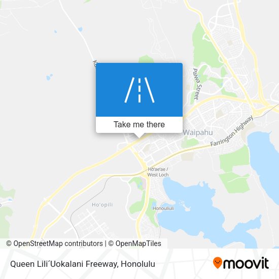 Queen LiliʻUokalani Freeway map