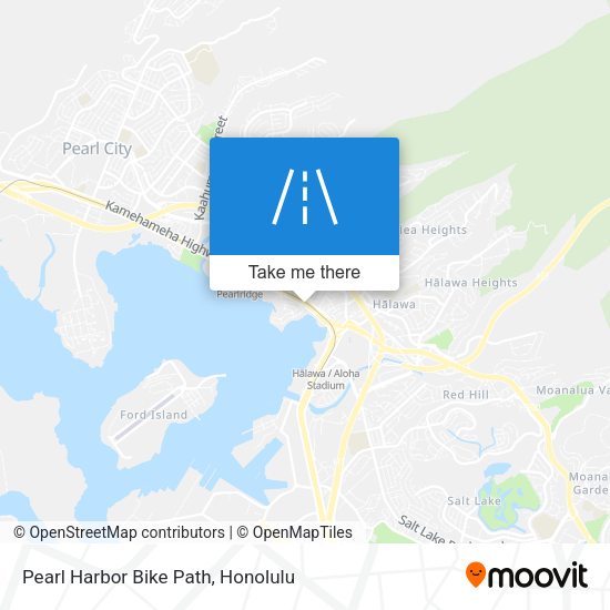 Pearl Harbor Bike Path map