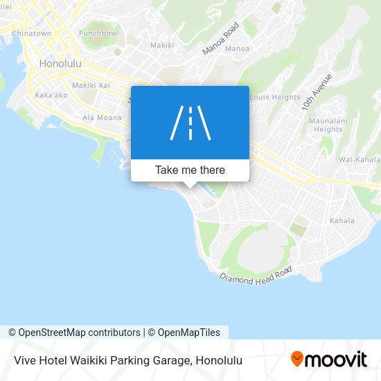 Vive Hotel Waikiki Parking Garage map