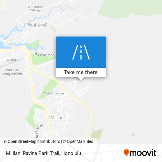 Mililani Ravine Park Trail map