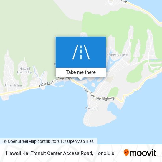 Mapa de Hawaii Kai Transit Center Access Road