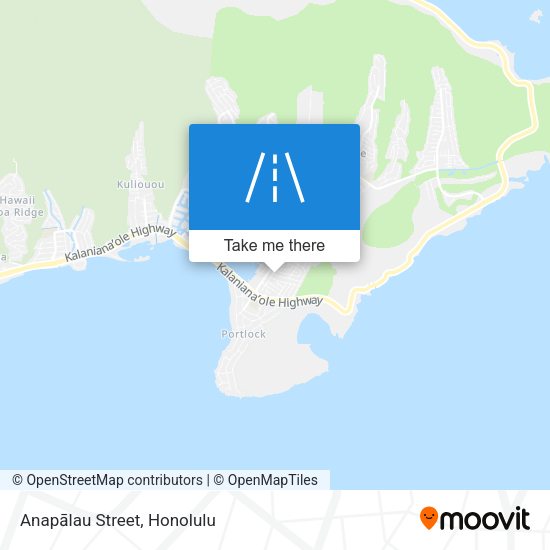 Mapa de Anapālau Street
