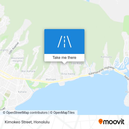 Kimokeo Street map