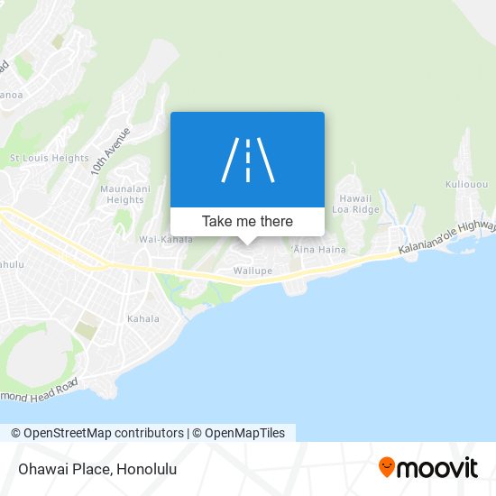 Ohawai Place map