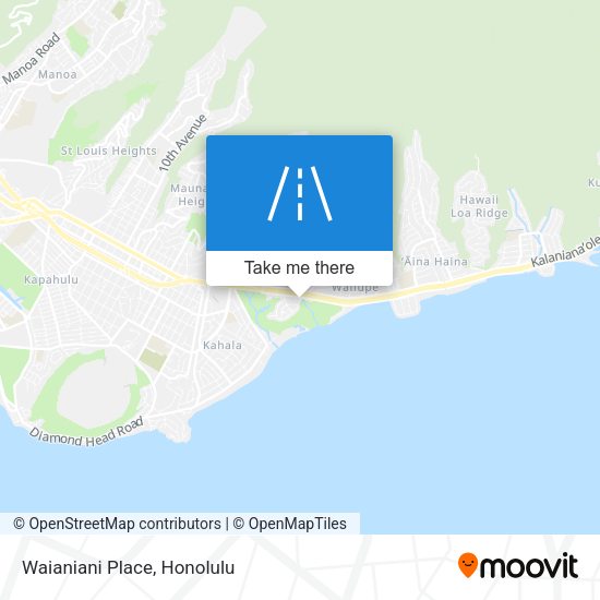 Mapa de Waianiani Place
