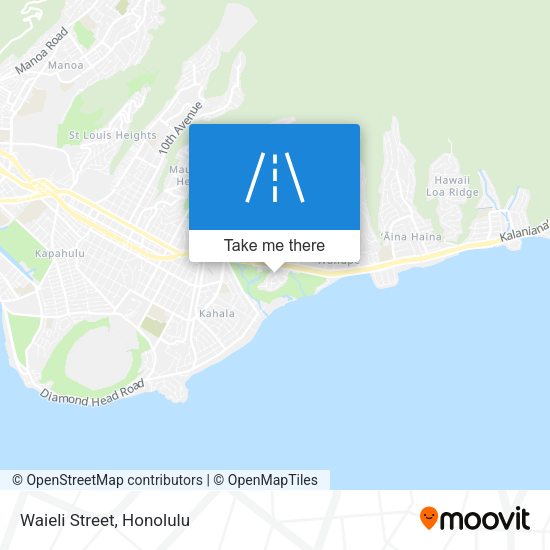 Mapa de Waieli Street