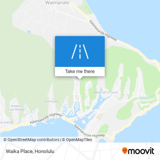 Waika Place map