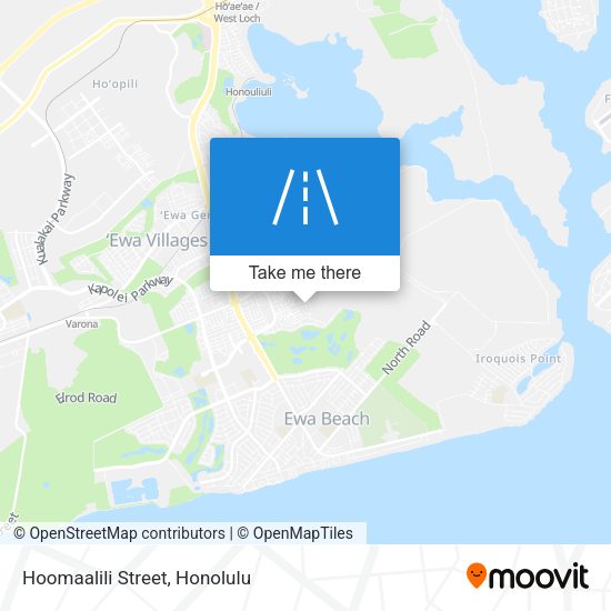 Mapa de Hoomaalili Street