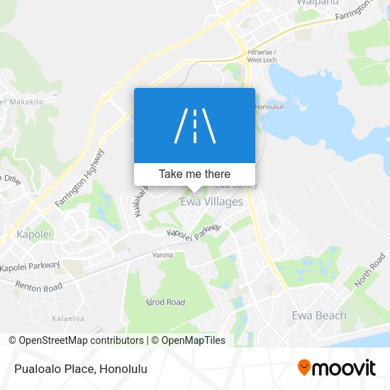 Mapa de Pualoalo Place