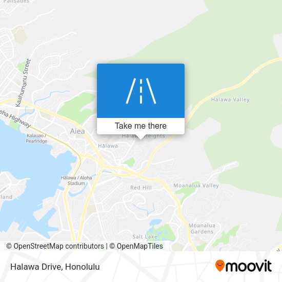 Halawa Drive map