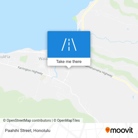 Mapa de Paahihi Street