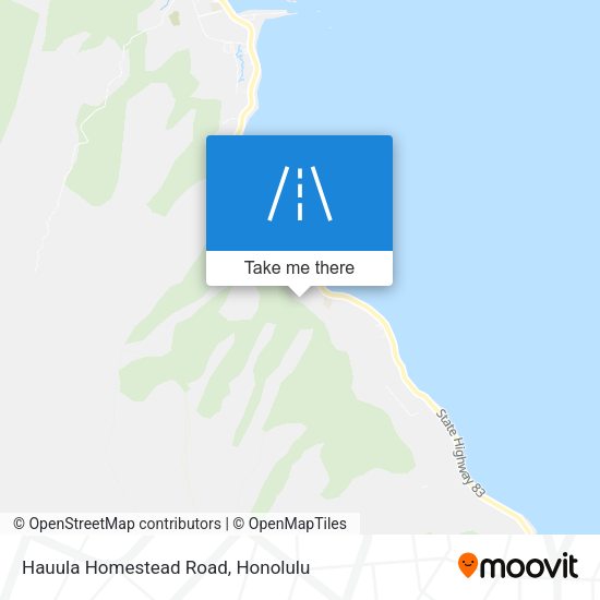 Hauula Homestead Road map