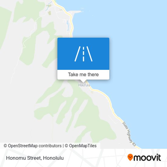 Mapa de Honomu Street
