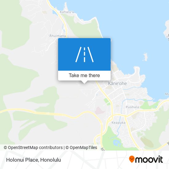 Holonui Place map