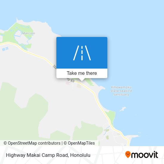 Highway Makai Camp Road map