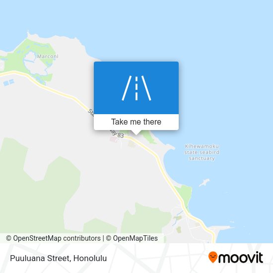 Mapa de Puuluana Street