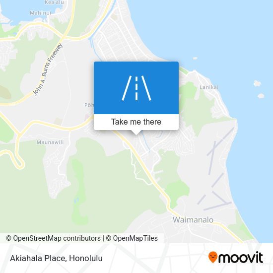 Akiahala Place map