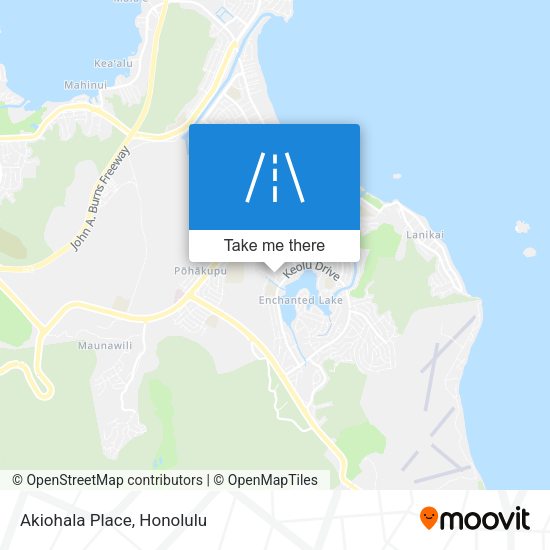 Mapa de Akiohala Place