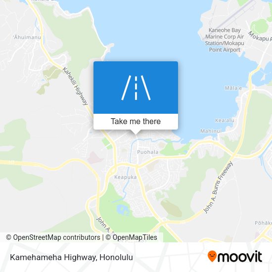 Kamehameha Highway map