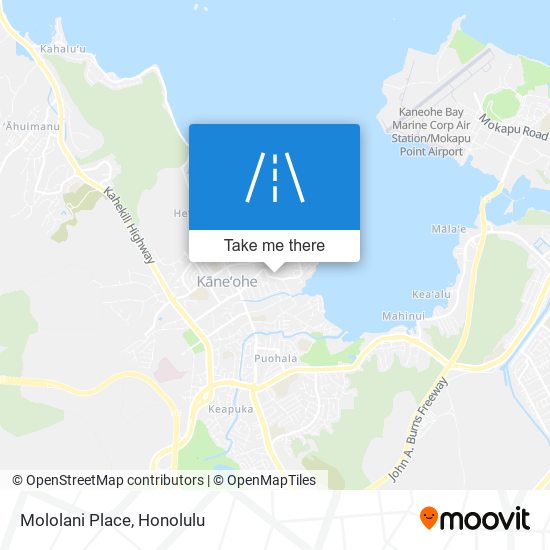 Mololani Place map