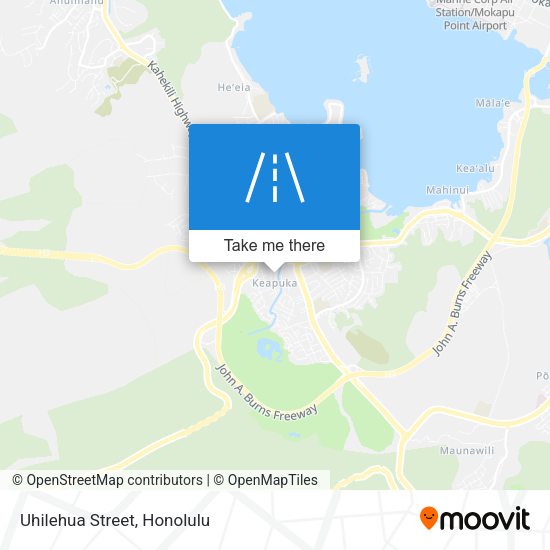 Mapa de Uhilehua Street