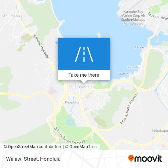 Waiawi Street map