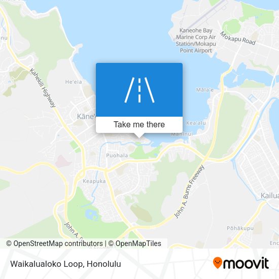 Mapa de Waikalualoko Loop