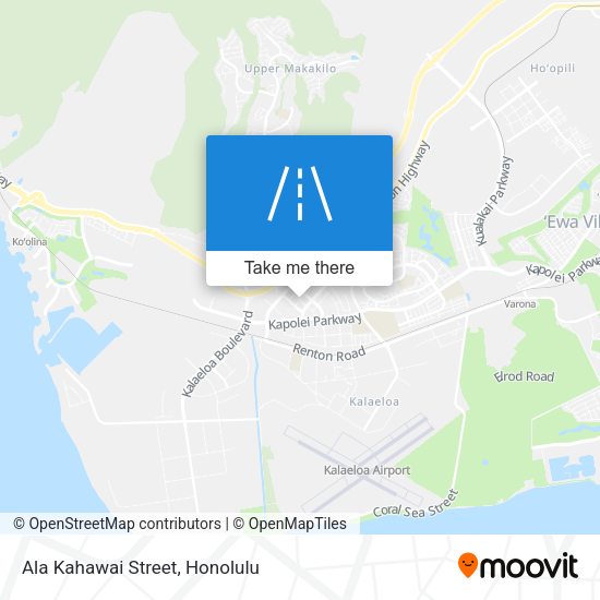 Mapa de Ala Kahawai Street