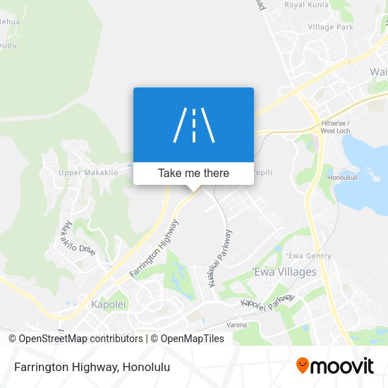 Farrington Highway map