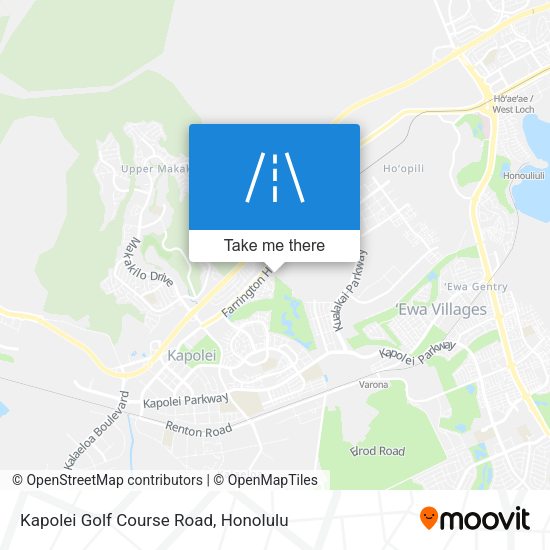 Mapa de Kapolei Golf Course Road