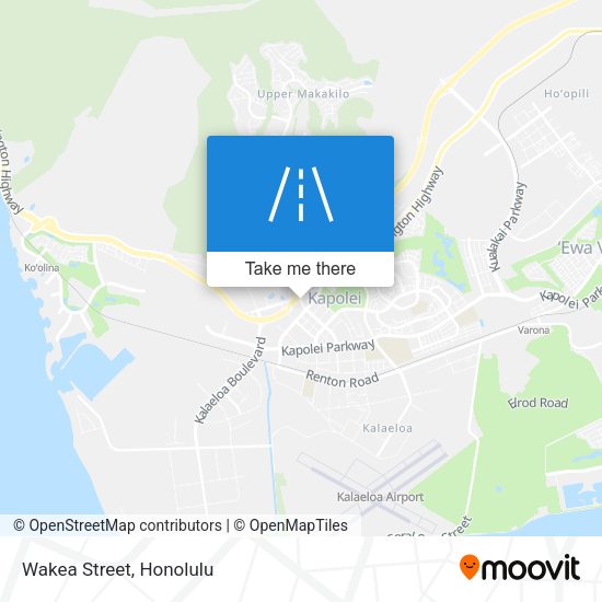 Mapa de Wakea Street