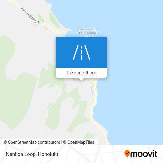 Mapa de Naniloa Loop