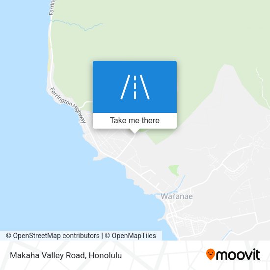 Makaha Valley Road map