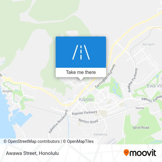 Awawa Street map