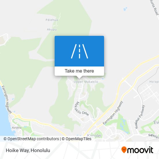 Hoike Way map