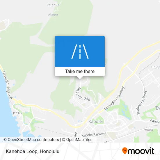 Kanehoa Loop map