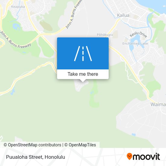 Puualoha Street map