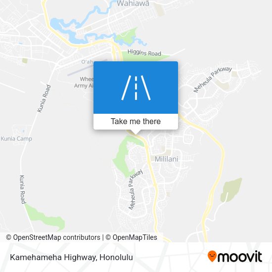 Mapa de Kamehameha Highway
