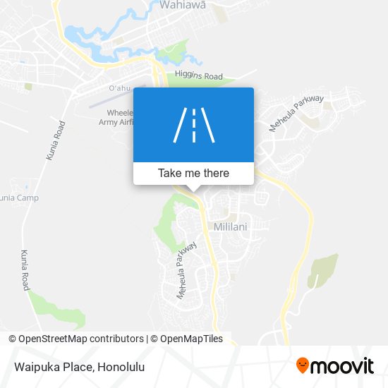 Waipuka Place map