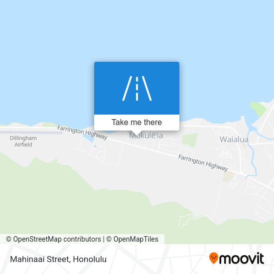 Mapa de Mahinaai Street