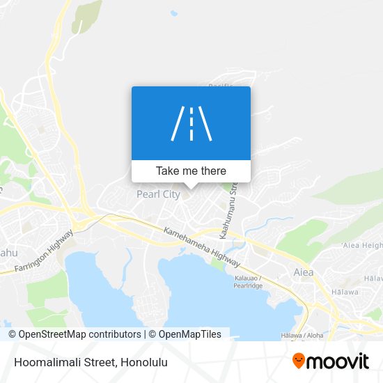 Hoomalimali Street map