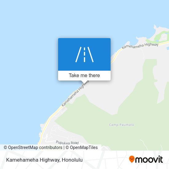 Kamehameha Highway map