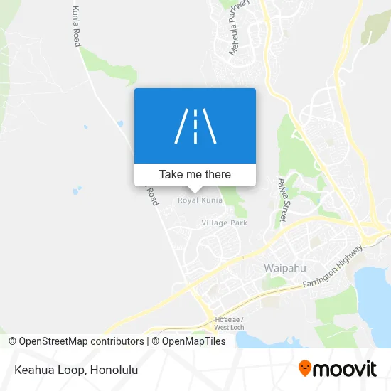 Keahua Loop map
