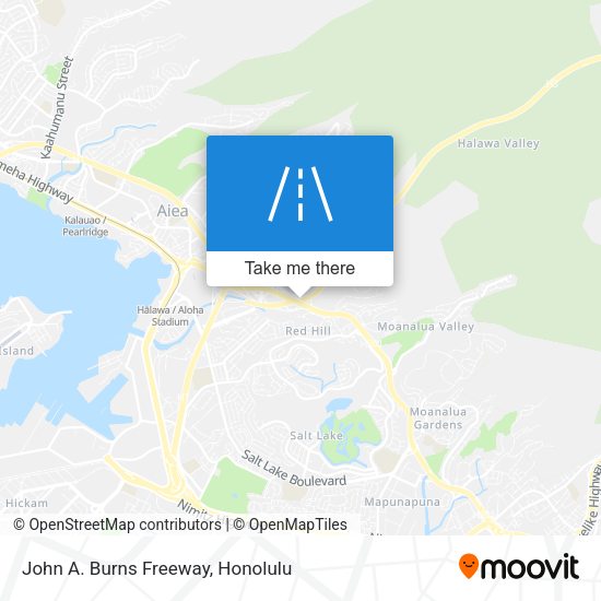 Mapa de John A. Burns Freeway