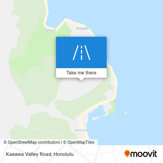 Kaaawa Valley Road map