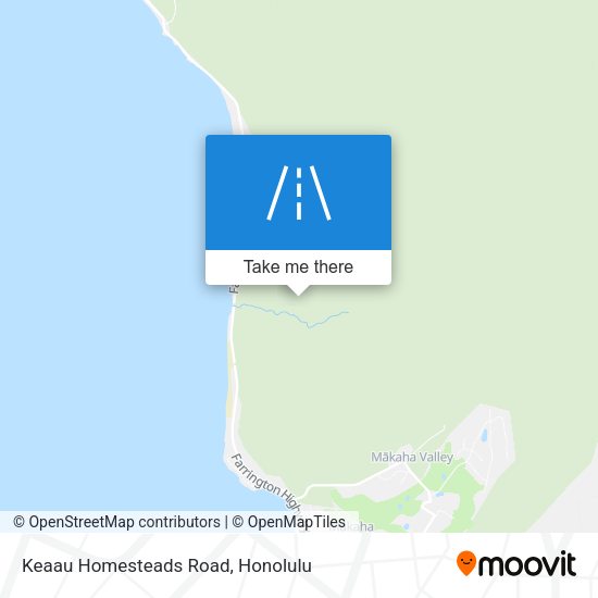 Keaau Homesteads Road map