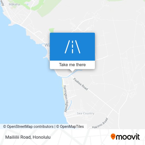 Mailiilii Road map