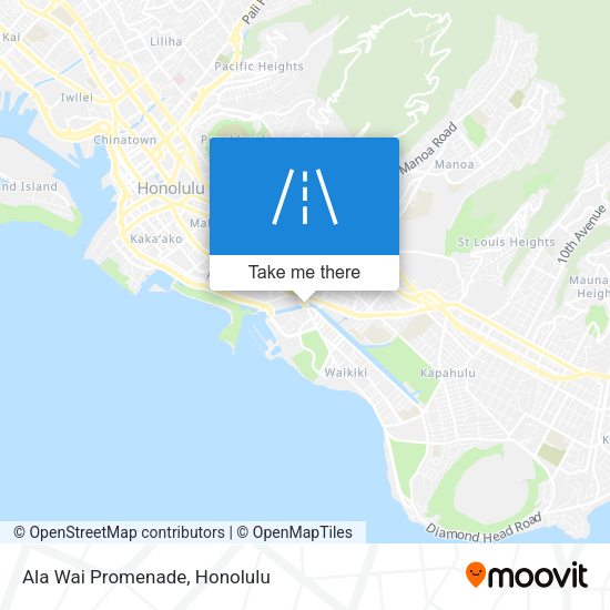 Mapa de Ala Wai Promenade