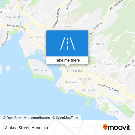 Mapa de Alakea Street